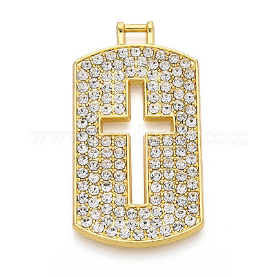 Подвески из сплава и страза PALLOY-N182-12G-1