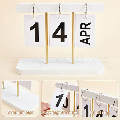 Вечный настольный календарь с перекидным деревом DJEW-WH0039-83B-1