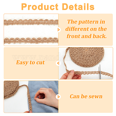 Плетеная лента из мешковины OCOR-WH0091-23C-1