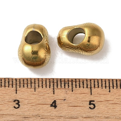 Ионное покрытие (IP) 304 нержавеющая сталь европейские бусины STAS-K285-23G-1