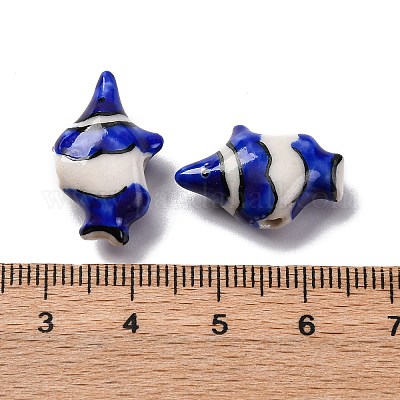 Фарфоровые бусины ручной работы PORC-R002-02K-1