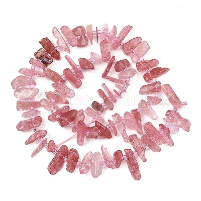 Природного кварца клубники нитей бисера&nbsp;G-F821-D02-01-1