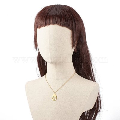 Ожерелье с подвеской от сглаза из нержавеющей стали 304 для женщин NJEW-JN03853-1