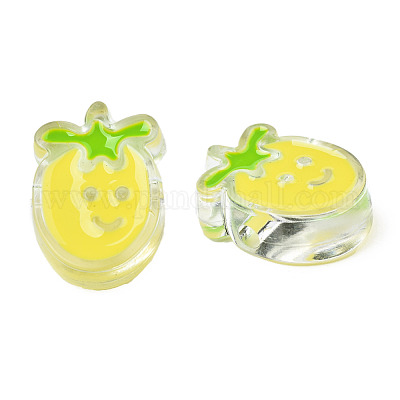 Прозрачные бусины из акриловой эмали TACR-N012-004G-1