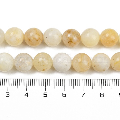 Природные желтые опал бусины пряди G-U026-A05-10mm-1