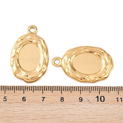 Оправы для подвесок из нержавеющей стали 304 в виде кабошонов STAS-D390-18G-1