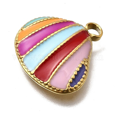 Подвески из нержавеющей стали 304 с эмалью STAS-Z163-21G-06-1