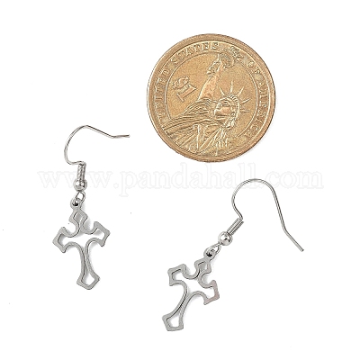 Серьги-подвески из нержавеющей стали 304 EJEW-JE06692-1