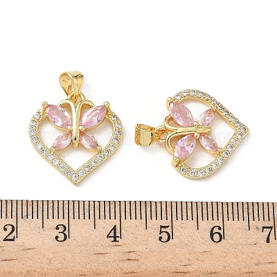 Латунные микро проложить кубического циркония подвески KK-L243-14G-04-1