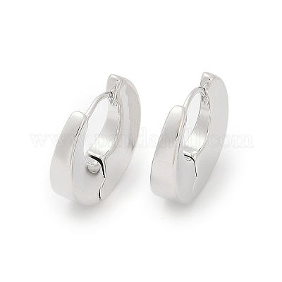 Латунные серьги обруча EJEW-Q016-09P-1