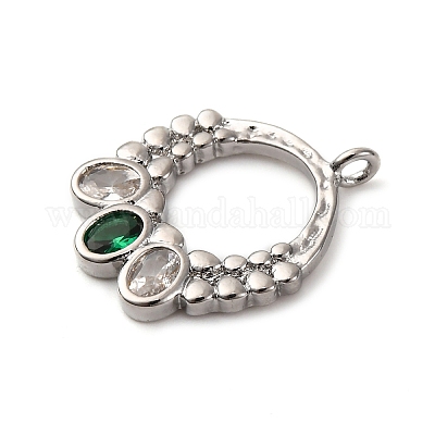 Латунные микро проложить кубического циркония подвески KK-P308-77P-1