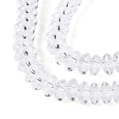 Прозрачные стеклянные бусины GLAA-T025-6mm-07B-1