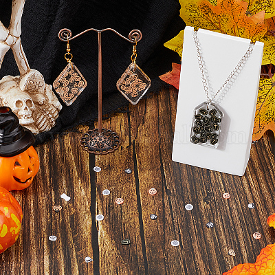 115 г 10 стиля кабошоны из полимерной глины ручной работы на тему Хэллоуина CLAY-SC0002-02-1