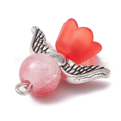 8шт 8 цветные стеклянные подвески PALLOY-JF02282-1