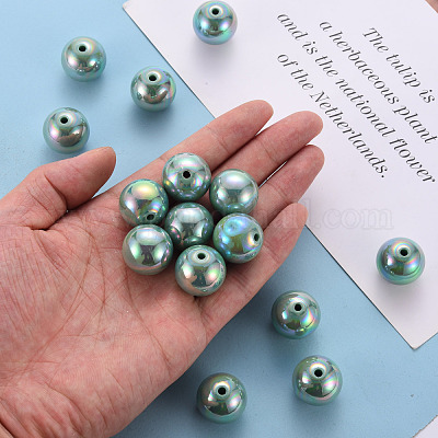 Непрозрачные акриловые бусины MACR-S370-D20mm-26-1