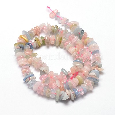 Естественно Morganite чип бусины пряди X-G-E271-84-1