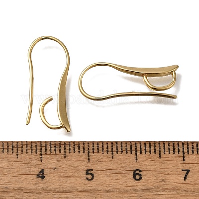 Латунные крючки для сережек X-KK-H502-12G-1