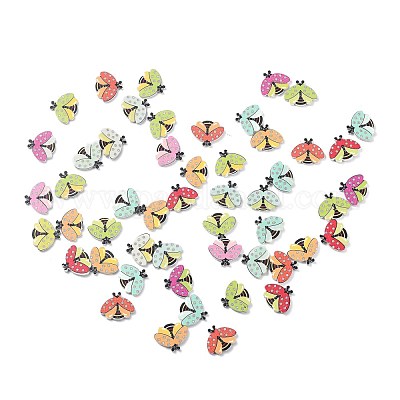 Деревянные пуговицы с одним отверстием BUTT-H001-01-1