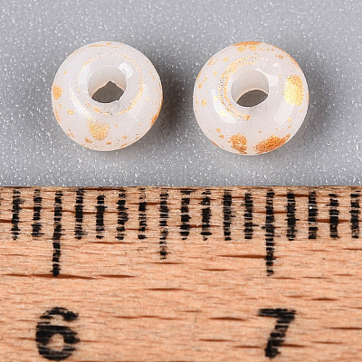 3/0 стеклянные бусины с краской для запекания X1-GLAA-G118-02J-1