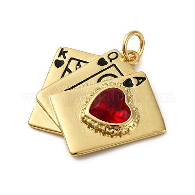 Латунные микро проложить кубического циркония подвески KK-P308-80G-1