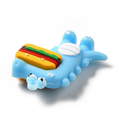 Динозавр с подвесками из пвх в форме гамбургера&nbsp;LS-KY-E012-03D-1