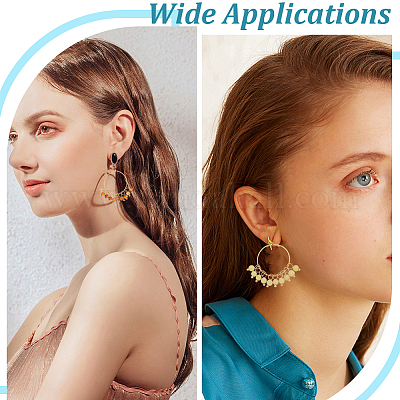 Латунные серьги обруча AJEW-GO00056-1