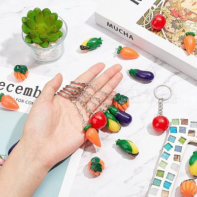 Наборы для самостоятельного изготовления брелоков на тему овощей DIY-NB0004-62-1