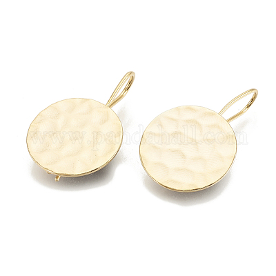 Кованые латунные крючки для сережек KK-S345-209-1