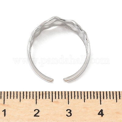 Кованые манжетные кольца из нержавеющей стали 304 RJEW-S626-04P-1