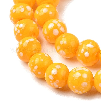 Бусы лэмпворк ручной работы&nbsp;LAMP-H071-01B-07-1