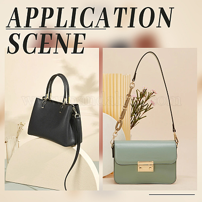 8 комплект 4-цветных D-образных застежек из сплава с язычком из искусственной кожи&nbsp;FIND-WR0010-68-1