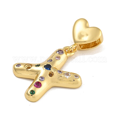 Латунные подвески из микро-паве KK-P281-01G-X-1