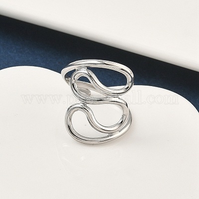 Кольца из нержавеющей стали 304 для женщин RJEW-A079-08A-P-1