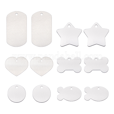 Алюминиевые большие кулоны&nbsp;ALUM-BC0001-49-1