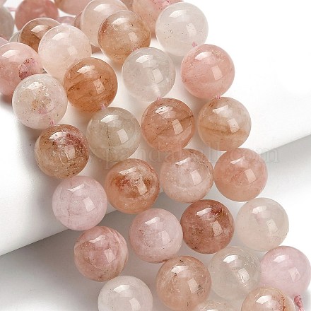 Натуральный розовый морганит бисер нитей G-H335-B01-14mm-1