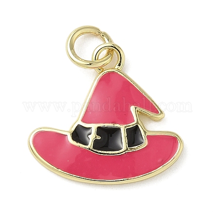 Подвески из латуни и эмали на тему Хэллоуина KK-L248-01G-08-1