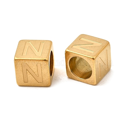 Европейские бусины из нержавеющей стали 304 STAS-D382-02N-G-1