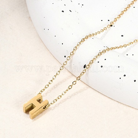 Ионное покрытие(ip) 304 нержавеющая сталь подвески ожерелья NJEW-R050-01G-08-1