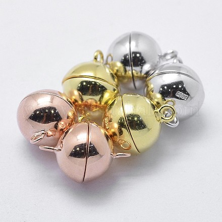 925 магнитные застежки из стерлингового серебра STER-F037-098-8mm-1