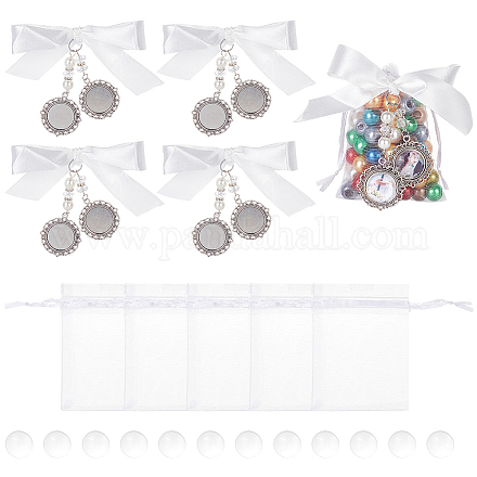 Плоское круглое украшение из сплава в тибетском стиле PALLOY-AB00078-1