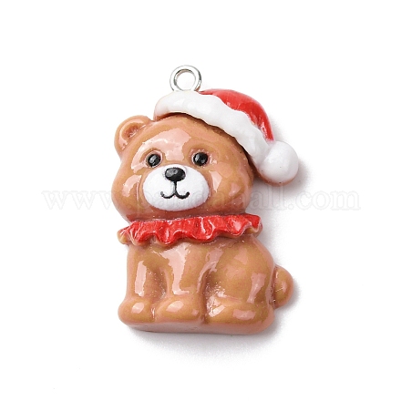 Рождественские подвески из непрозрачной смолы RESI-A049-05F-1