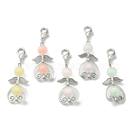 Прозрачные матовые акриловые подвесные украшения HJEW-JM01114-1