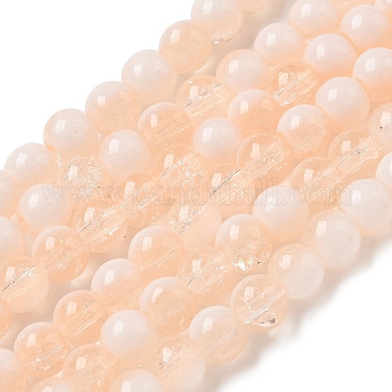 Стеклянные бусины кракле LS-GLAA-U001-6mm-05-1