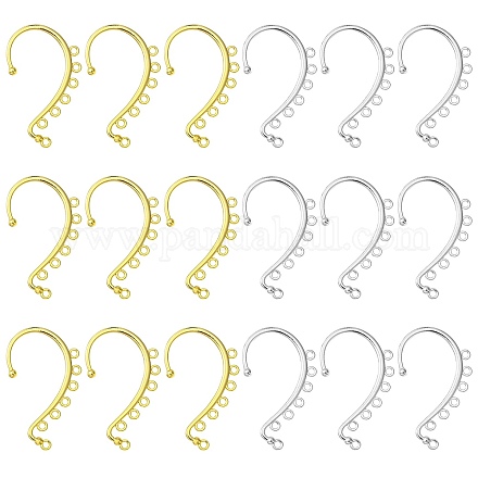 20шт 2 цвета сплава ушные манжеты выводы PALLOY-CJ0002-62-1