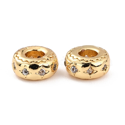 Латунные микропаве из прозрачного кубического циркония ZIRC-P091-05A-G-RS-1