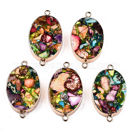 Соединители звеньев синтетической бирюзы G-T131-88A-1