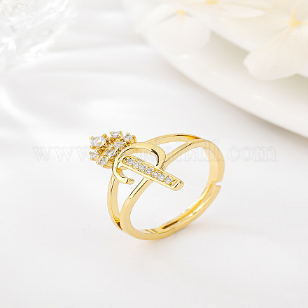 Латунные микро проложить пальцев кольца кубического циркония FS-WG67CBC-17-1