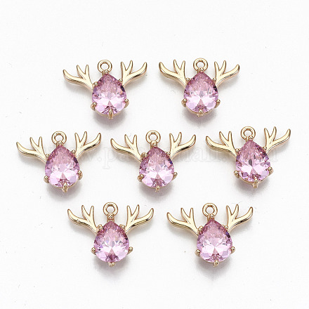 Латунь стекло горный хрусталь подвески GLAA-S179-24B-RS-1