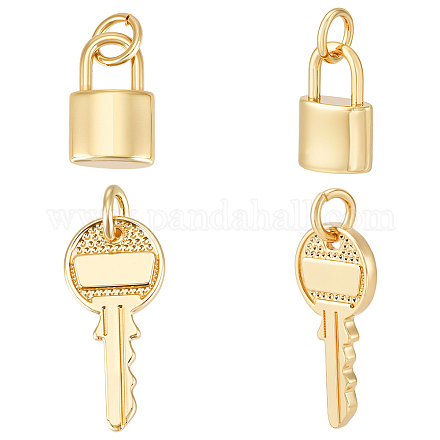 24шт 2 стиля латунные подвески KK-WR0001-49-1