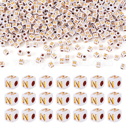 Непрозрачные акриловые бусины MACR-TAG0001-07N-1